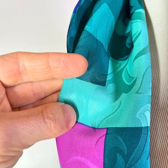 Vintage Anne Crimmins for Umi Skirt and Scarf Set Matching Silk Size 4 - Picture 3 of 13